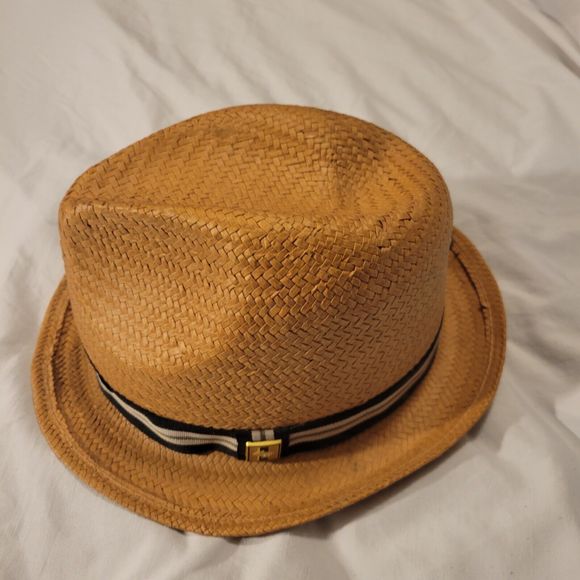 Peter Grimm Depp Natural Straw Fedora - Tan One Size - Picture 3 of 11